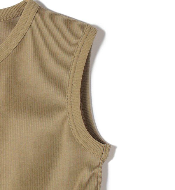 SHIPS for women「SLOANE:ストレッチ リブ ノースリーブ」|タンクトップ|