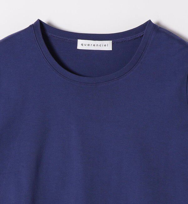 quaranciel「《予約》quaranciel:〈接触冷感/汗染み防止加工/洗濯機可能〉ベーシック コンパクト TEE」|Tシャツ・カットソー|