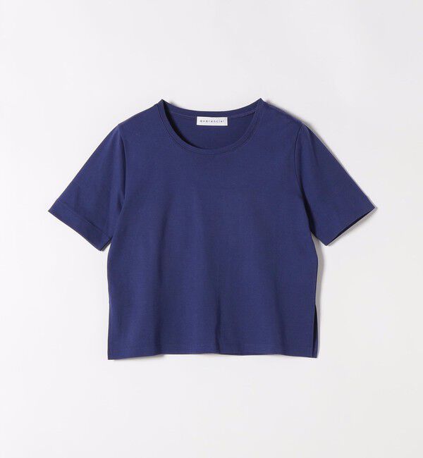 quaranciel「《予約》quaranciel:〈接触冷感/汗染み防止加工/洗濯機可能〉ベーシック コンパクト TEE」|Tシャツ・カットソー|