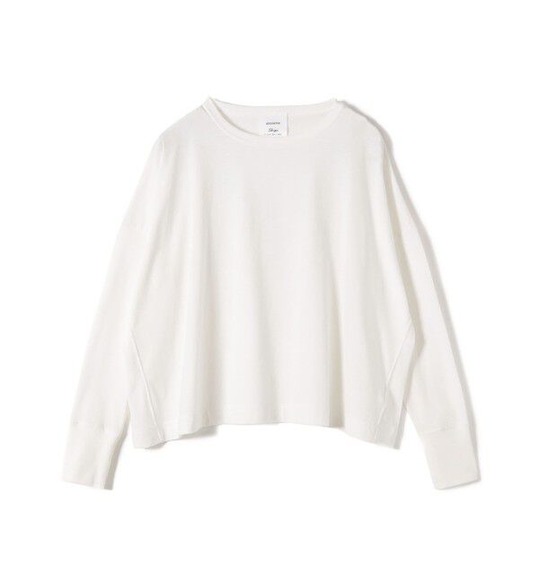 SHIPS for women「【SHIPS別注】assiette:ワイド ロング スリーブ TEE」|Tシャツ・カットソー|ホワイト