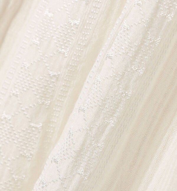 SHIPS any「《予約》SHIPS any:〈洗濯機可能〉コットン ミックス ハシゴ レース ギャザー ブラウス」|シャツ・ブラウス|