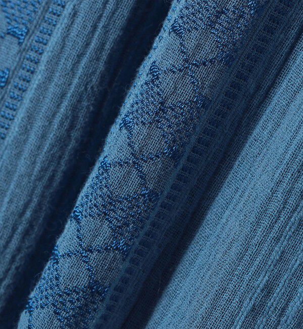 SHIPS any「《予約》SHIPS any:〈洗濯機可能〉コットン ミックス ハシゴ レース ギャザー ブラウス」|シャツ・ブラウス|