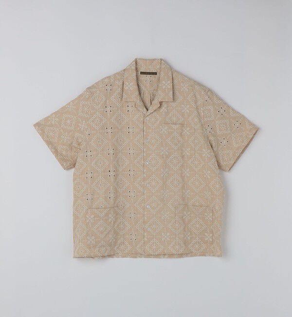 SHIPS「BENCH MARKING SHIRTS: エンブロイダリー オープンカラー シャツ」|シャツ・ブラウス|