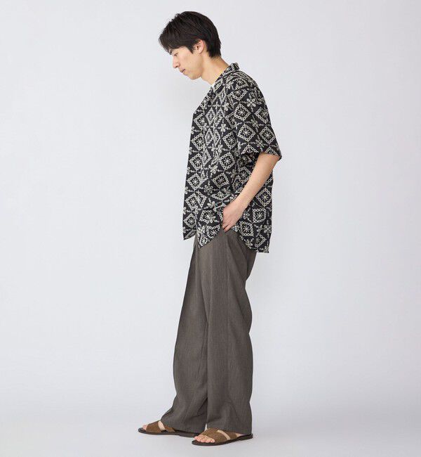 SHIPS「BENCH MARKING SHIRTS: エンブロイダリー オープンカラー シャツ」|シャツ・ブラウス|