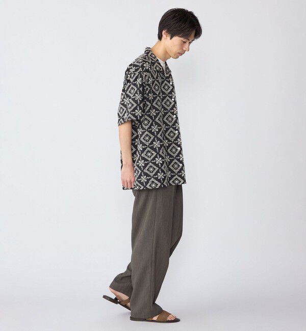 SHIPS「BENCH MARKING SHIRTS: エンブロイダリー オープンカラー シャツ」|シャツ・ブラウス|