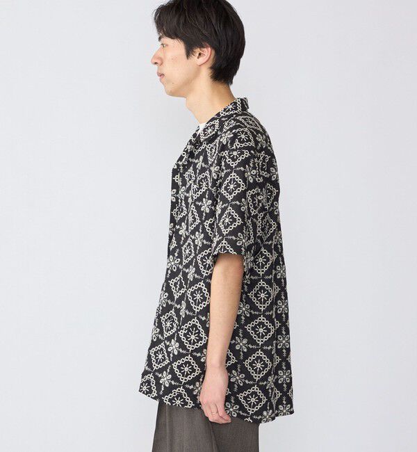 SHIPS「BENCH MARKING SHIRTS: エンブロイダリー オープンカラー シャツ」|シャツ・ブラウス|