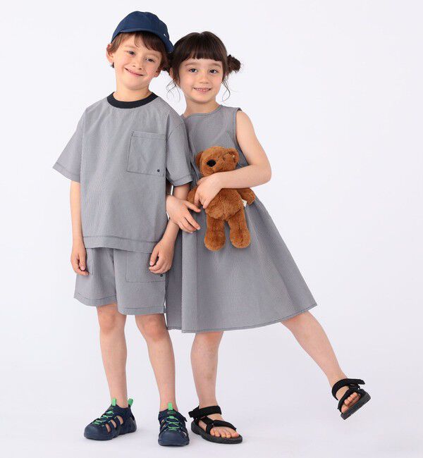 SHIPS KIDS「【SHIPS KIDS別注】ARCH&LINE:100～130cm / 〈家族おそろい〉SOLOTEX ワンピース」|ワンピース|