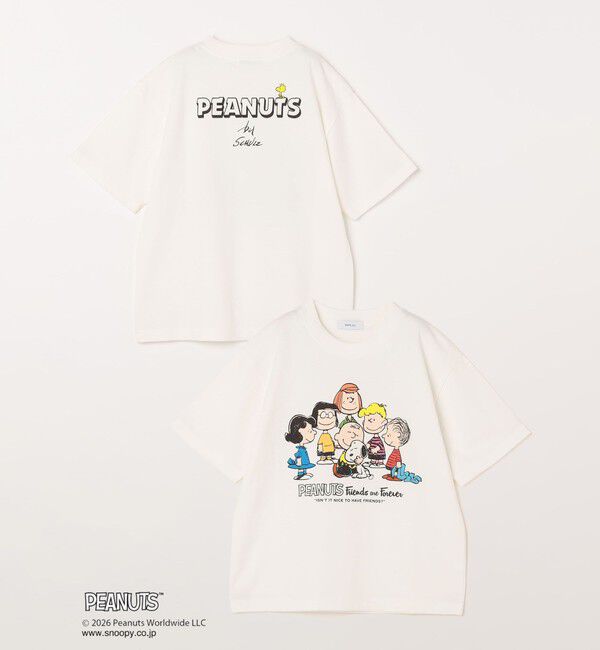 SHIPS any「SHIPS any: SNOOPY コラボ グラフィック プリント Tシャツ<KIDS>◆」|Tシャツ・カットソー|