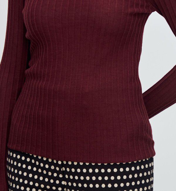 TOMORROWLAND collection「カシミヤシルクリブ クルーネックプルオーバー」|ニット・セーター|