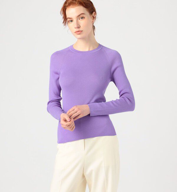 DES PRES「ウーステッドウールリブ クルーネックプルオーバー」|ニット・セーター|