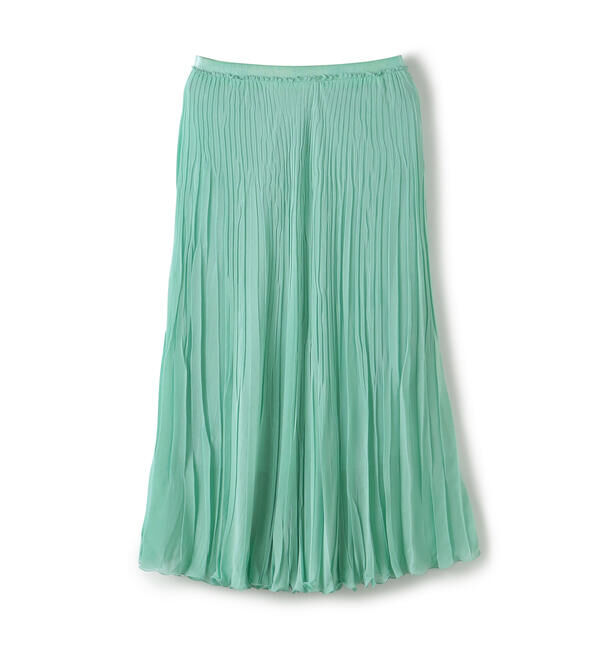 Ballsey「ダブルガーゼプリーツ フラットプリーツスカート」|フレア|63 ライトブルー