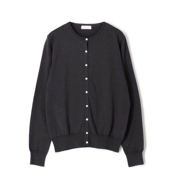 Ballsey「ハイゲージコットン クルーネックカーディガン」|カーディガン|15 グレー