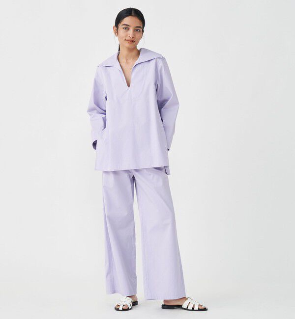 MACPHEE「コットンサージ ワイドパンツ」|その他|