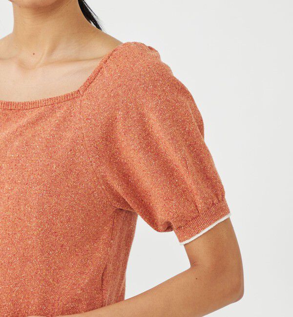 MACPHEE「ローシルク パフスリーブプルオーバー」|ニット・セーター|