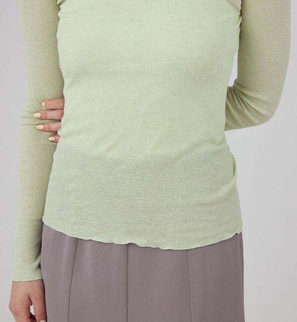 Ballsey「コットンシルクリブ クルーネックプルオーバー」|Tシャツ・カットソー|