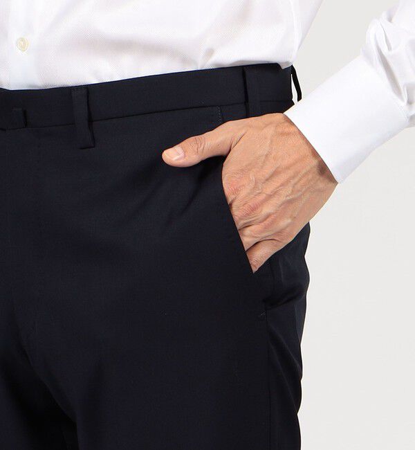 TOMORROWLAND MENS「ウールツイル ノープリーツスリムスラックス HORIZON TWILL  E.Zegna」|スラックス|