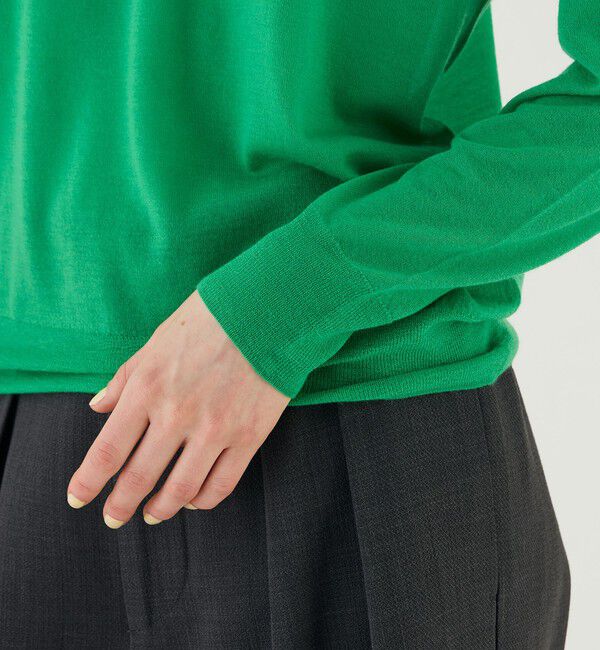 GALERIE VIE「 ウーステッドカシミヤ クルーネックプルオーバー」|ニット・セーター|