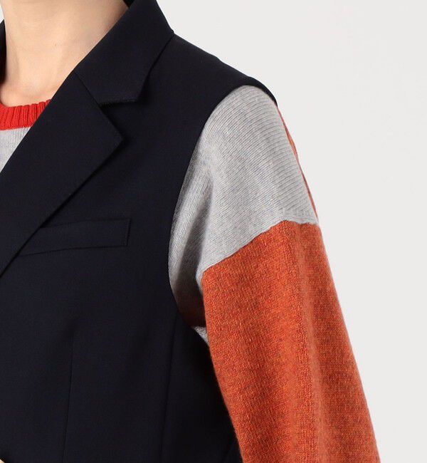 MACPHEE「ウールギャバジン ダブルブレストジレ」|ベスト・ジレ|