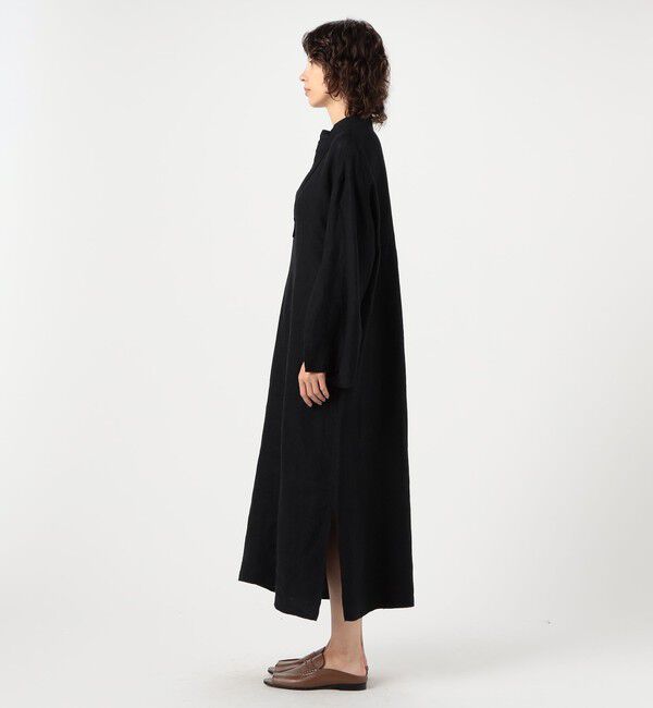 GALERIE VIE「ブラッシュドリネン　カフタンロングドレス」|ワンピース|