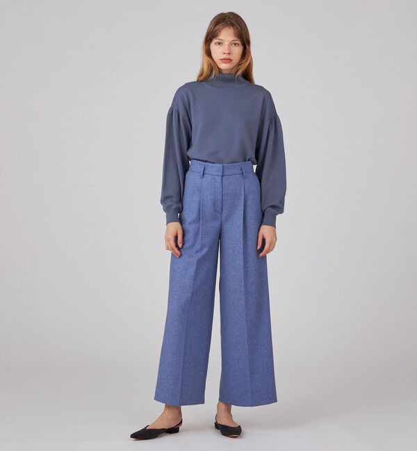 Ballsey「エクストラファインウール ギャザースリーブプルオーバー」|ニット・セーター|