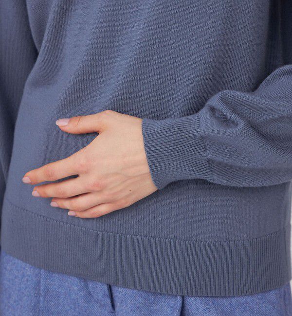 Ballsey「エクストラファインウール ギャザースリーブプルオーバー」|ニット・セーター|