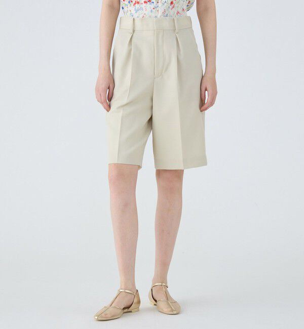 MACPHEE「ウールギャバジン タックハーフパンツ」|その他|