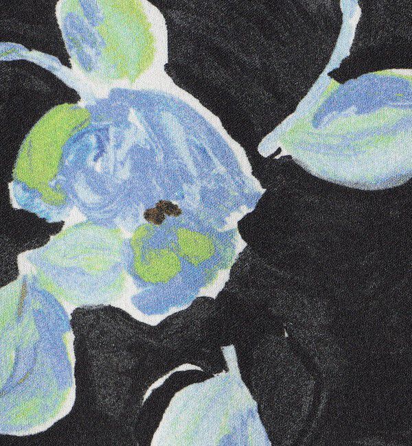 Ballsey「スプリングフラワープリント アシンメトリータックスカート」|フレア|