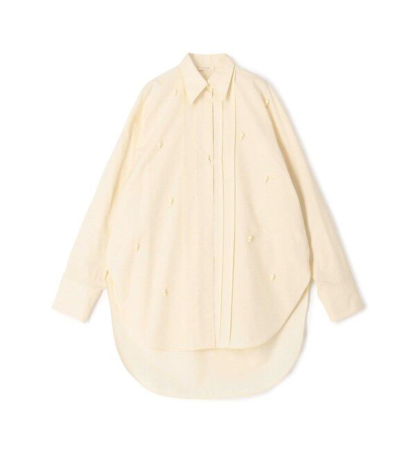 DES PRES「スビンコットンツイル チュニックシャツ」|シャツ・ブラウス|41 ライトベージュ