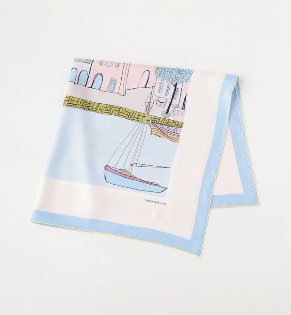 TOMORROWLAND GOODS「TOMORROWLAND SEASIDE スカーフ」|バンダナ・スカーフ|62 ライトブルー系
