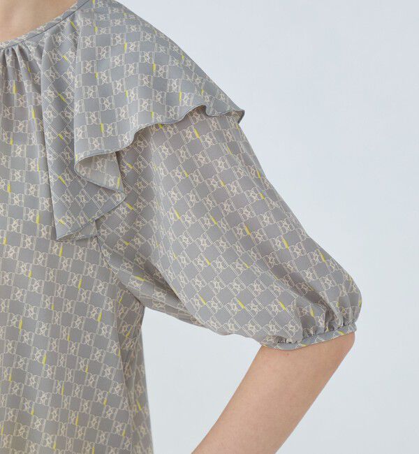 Ballsey「BBタイポグラフィプリント フロンタブルブラウス」|シャツ・ブラウス|