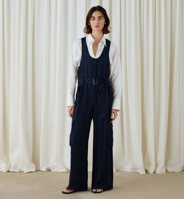 DES PRES「オーナメントジャカード サロペット」|オールインワン|