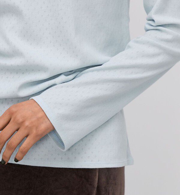 BACCA「ハイツイストレース コットンロングプルオーバー」|Tシャツ・カットソー|