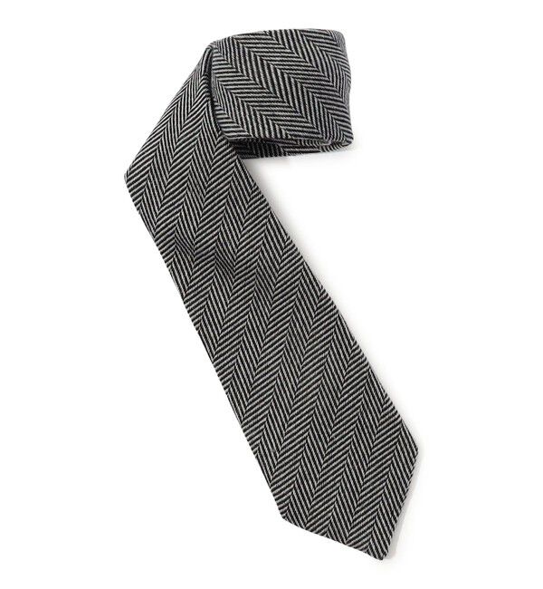 TOMORROWLAND GOODS「TOMORROWLAND ウールシルク ヘリンボーン柄ネクタイ」|ネクタイ・蝶ネクタイ|