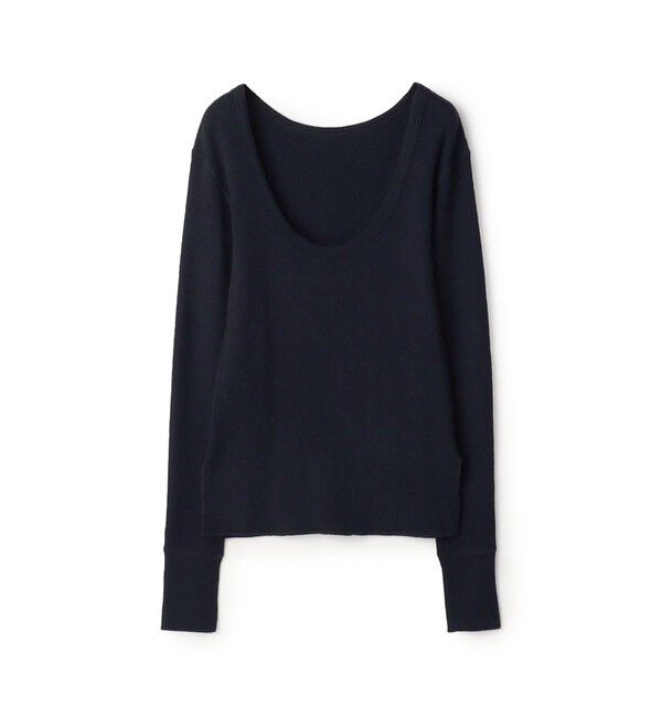 BACCA「ウールワッフルジャージー フィットカットソー」|Tシャツ・カットソー|69 ネイビー