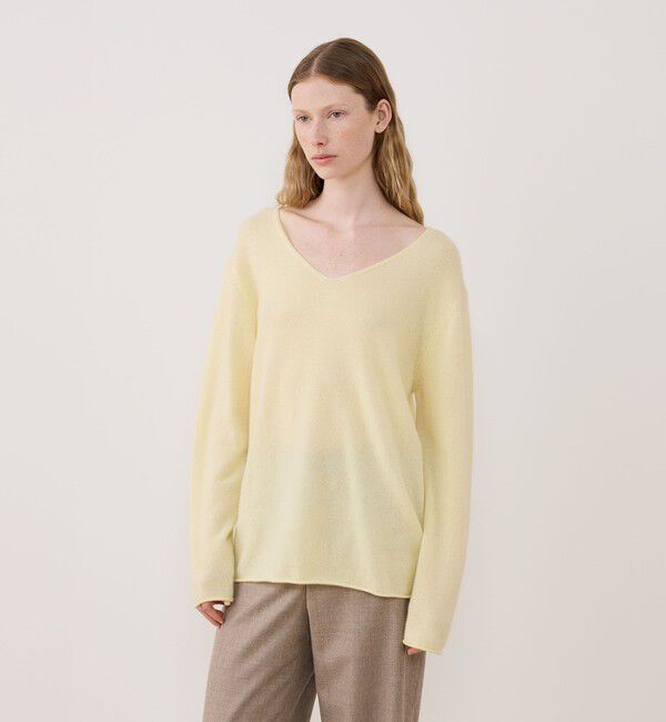 GALERIE VIE「スコットランドカシミヤ Vネックプルオーバー」|ニット・セーター|