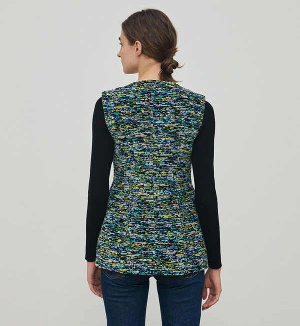 DES PRES「モザイクモール  クルーネックジレ」|ベスト・ジレ|