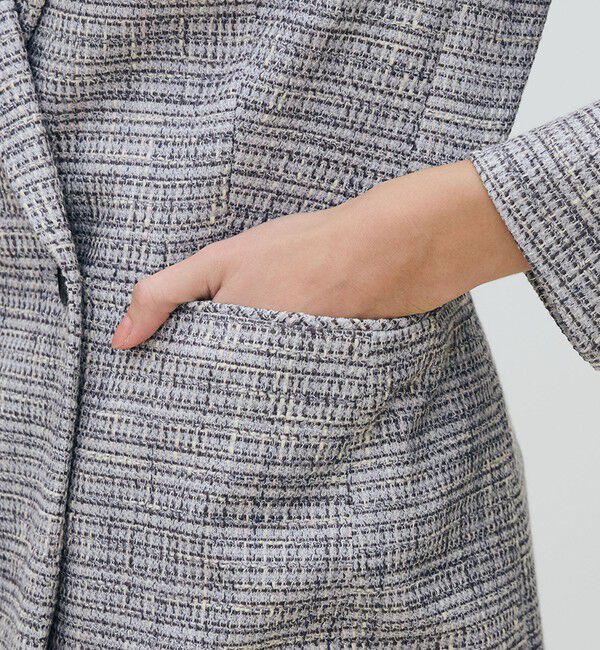 TOMORROWLAND collection「ラメツイード ダブルブレストジャケット」|テーラードジャケット|