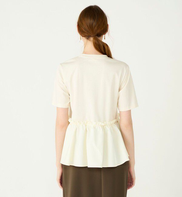 Ballsey「【WEB限定・先行予約】ジャージーコンビ ペプラムプルオーバー」|Tシャツ・カットソー|