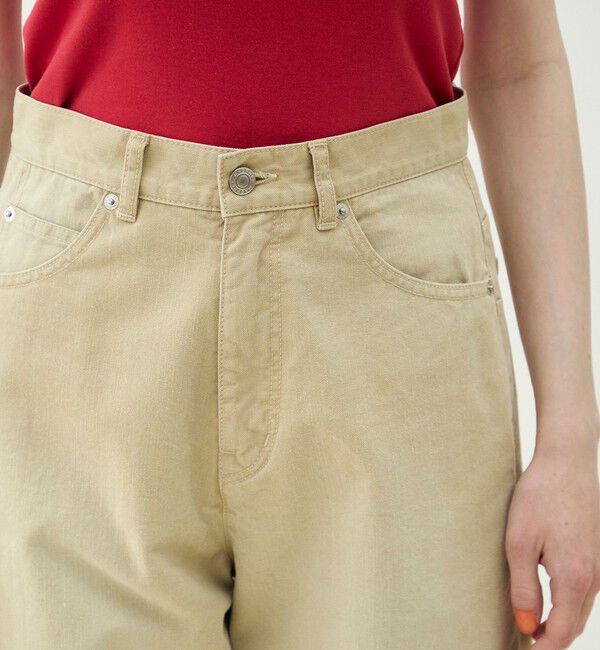 MACPHEE「ウォッシュドチノ ストレートパンツ」|チノ|