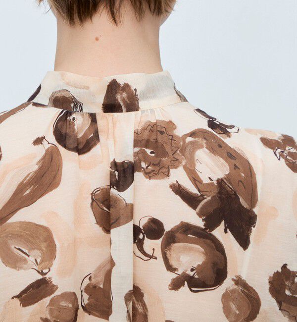 TOMORROWLAND collection「アンティークフルーツプリント 2wayボウタイブラウス」|シャツ・ブラウス|