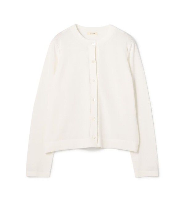 DES PRES「ハイツイストドライコットン スリットスリーブカーディガン」|カーディガン|11 ホワイト