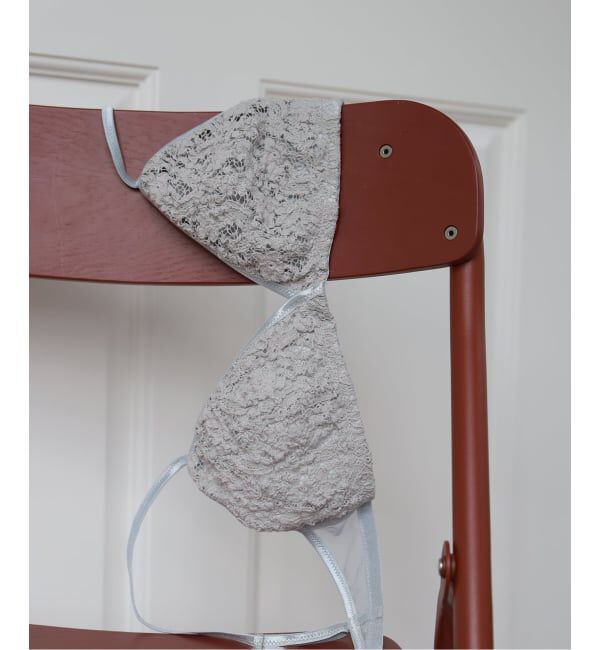 EMILYWEEK「コットン混レースブラ」|インナー|グレー