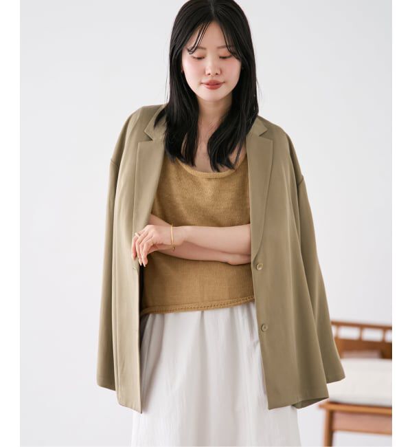 Plage「fibril linen混 relax ジャケット」|テーラードジャケット|