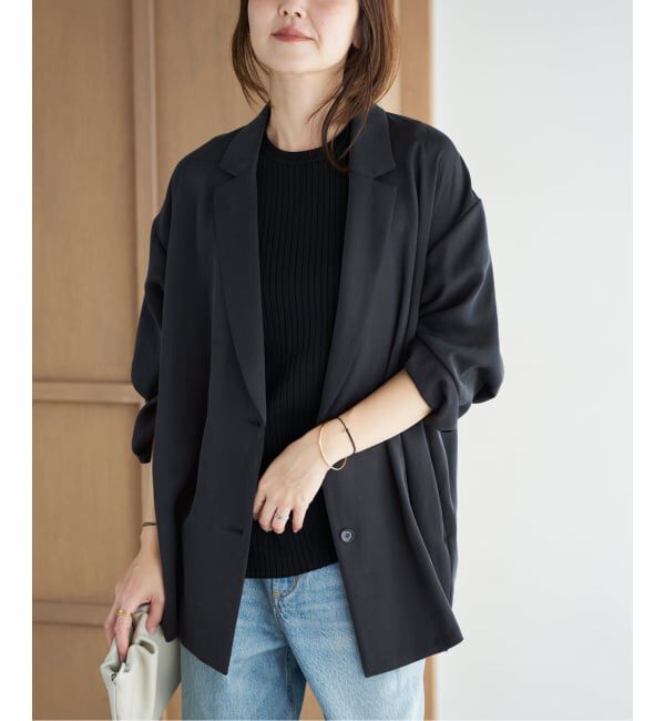 Plage「fibril linen混 relax ジャケット」|テーラードジャケット|