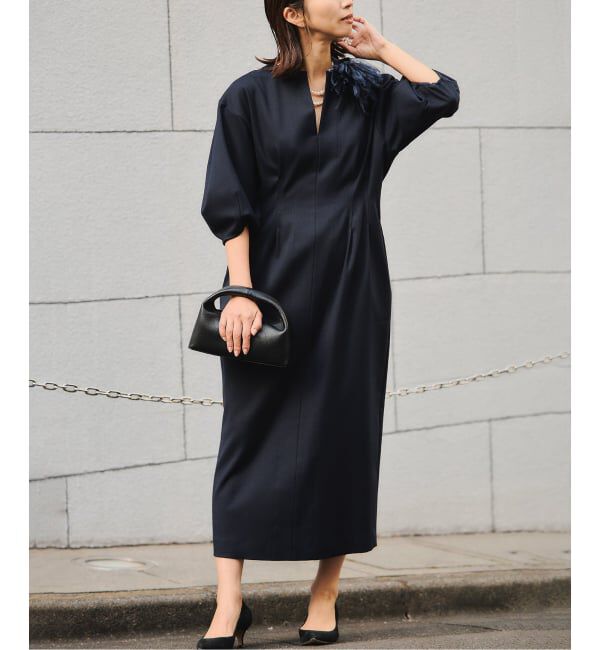 VERMEIL par iena「《追加4》P/Ry ウエストシェイプワンピース」|ワンピース|