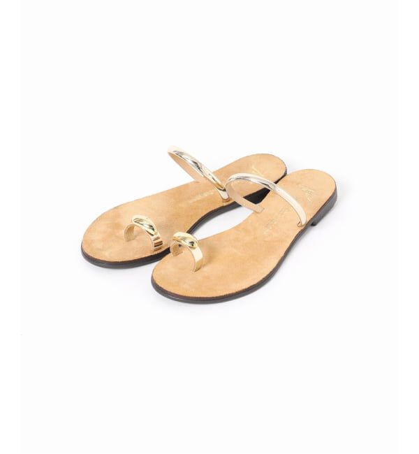 SLOBE IENA「NICOLAS LAINAS/ニコラスライナス SLOBE別注 メタルフラットサンダル」|サンダル|