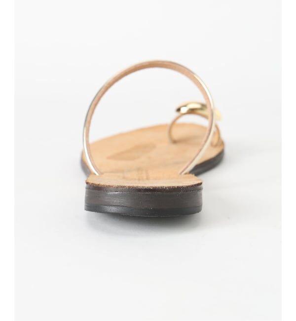 SLOBE IENA「NICOLAS LAINAS/ニコラスライナス SLOBE別注 メタルフラットサンダル」|サンダル|