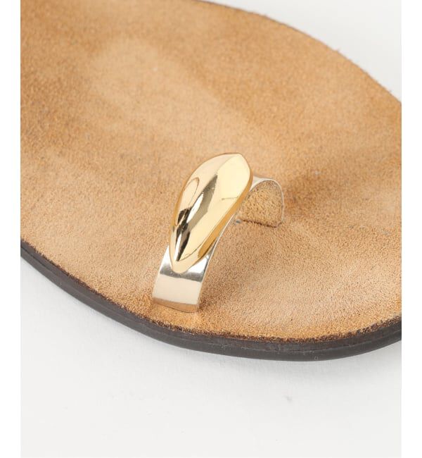 SLOBE IENA「NICOLAS LAINAS/ニコラスライナス SLOBE別注 メタルフラットサンダル」|サンダル|