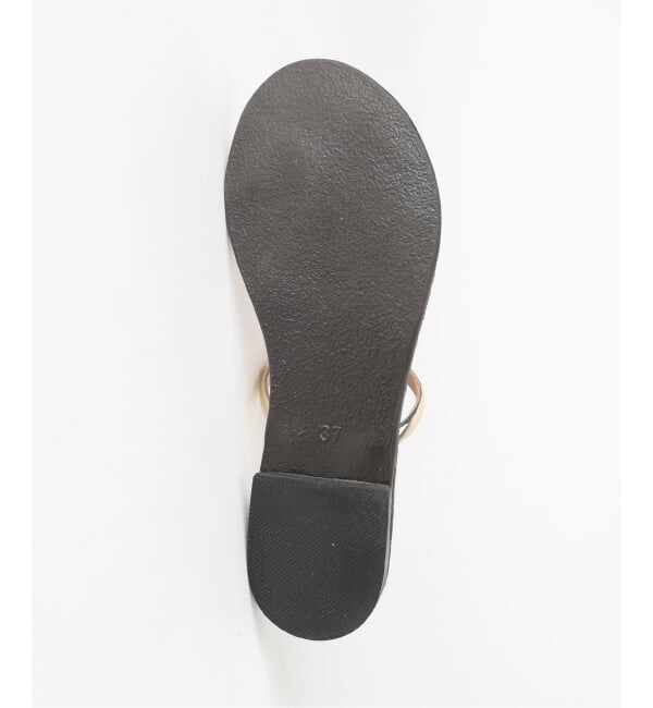 SLOBE IENA「NICOLAS LAINAS/ニコラスライナス SLOBE別注 メタルフラットサンダル」|サンダル|