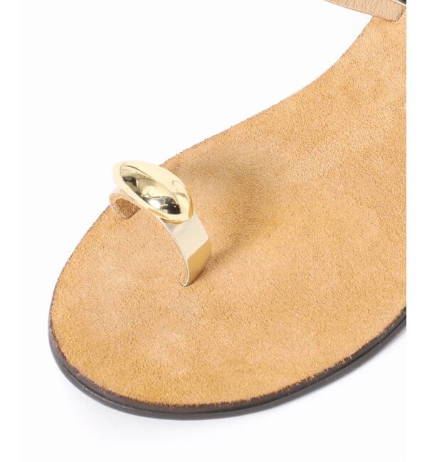 SLOBE IENA「NICOLAS LAINAS/ニコラスライナス SLOBE別注 メタルフラットサンダル」|サンダル|